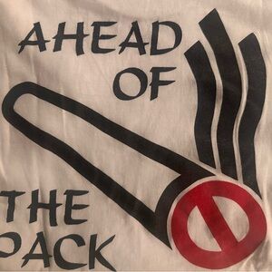 Vintage anti-smoking 50/50 poly cotton T-shirt